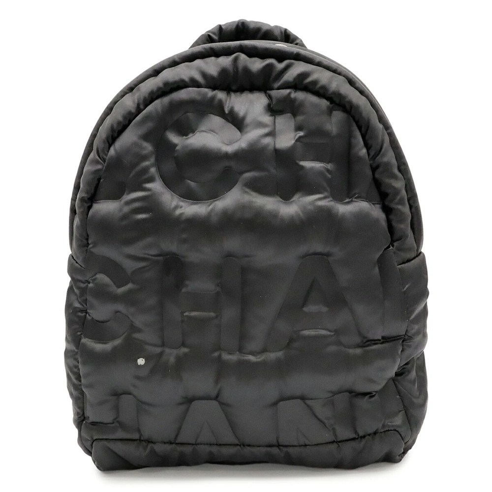 CHANEL Doudoune Coconeige Backpack, Rucksack, Daypack, Embossed Nylon, Black,...